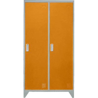 Carmen Метален шкаф Carmen CR-1602 KZ - Сив / оранжев (3580166)