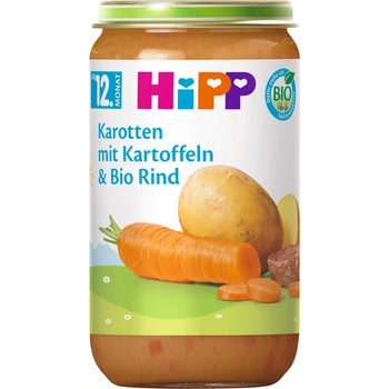 Hipp Био ястие Hipp - Зеленчуци микс с говеждо месо, 250 g (6850)