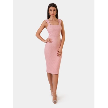 Image 1 of Edoti CHANTAL миди рокля - пудрово розова Edoti | Rozov | ЖЕНИ | XL