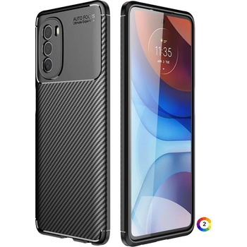 Image 1 of Motorola Moto G51 5G Удароустойчив Carbon Fiber Калъф и Протектор