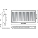 Purmo C21s 450 x 1000