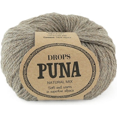 Příze DROPS Puna natural mix 04 - šedohnědá