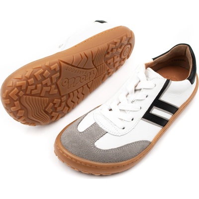Froddo dámske kožené barefoot topánky froddo f-motion laces white/black