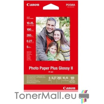 Canon Фотохартия Canon Plus Glossy II PP-201, 10x15 cm, 100 sheets