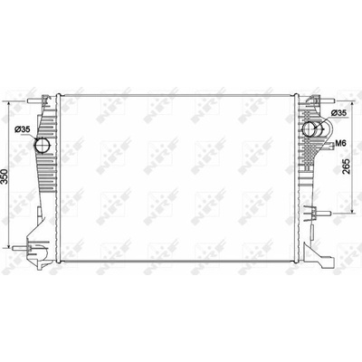 Chladič, chlazení motoru NRF 53136