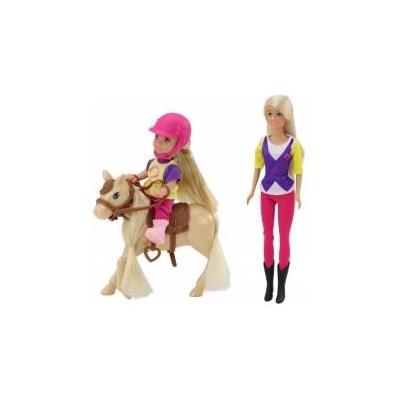 LEAN Toys Anlily Doll Set with a Child and a Pony, Horse Farm