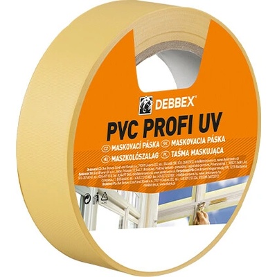 Debbex Profi UV maskovací páska 50 mm x 33 m žlutá B708MA