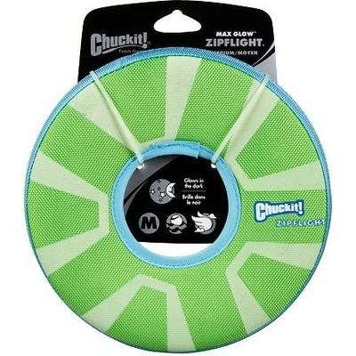 Chuckit! Létající talíř Zipflight Max Glow Medium svítící 21 cm