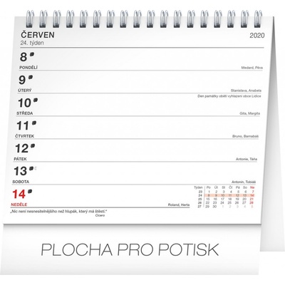Stolní Plánovací s citáty 2020 – Zboží Mobilmania