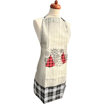 Home Elements Kuchyňská zástěra 60x80 cm Stromky a vločky