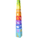 Ostatné stavebnice Teddies Kubus pyramida hranatá 10ks