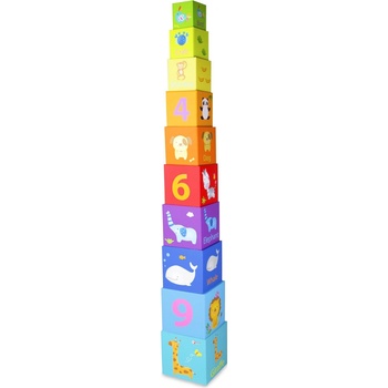 Teddies Kubus pyramida hranatá 10ks