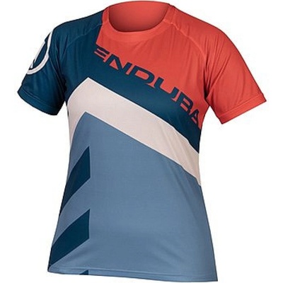 Endura SingleTrack Print Tee LTD Pomegranate dámsky