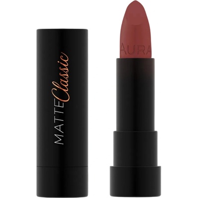 Aura Червило с матов финиш Classic Matte, 156 Deep Caramel, 4.2 g