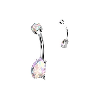 Šperky4U piercing do pupíku titan TIT1266-AB