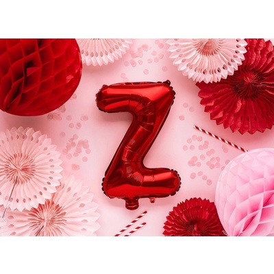 Party Deco FB2M Z 007 Fóliový balón červený písmeno 35 cm Z
