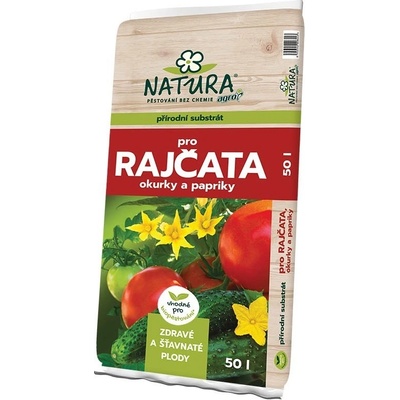 AGRO NATURA Substrát pro rajčata, okurky a papriky 50 l