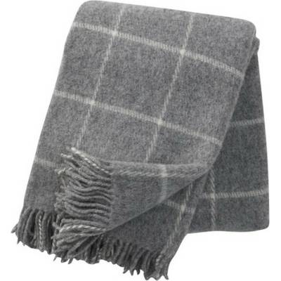 Klippan Vlněný pléd Vinga light grey 130x200