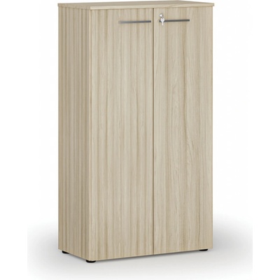 Primo Kancelárska skriňa s dverami WOOD, 1434 x 800 x 420 mm, dub prírodný
