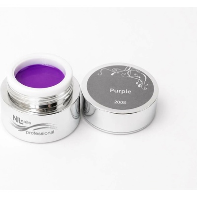 NL nails professional Uv Led barevný gel purple 5ml