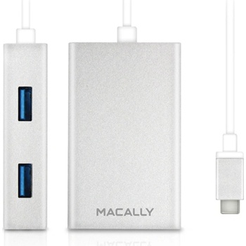 Macally USB Хъб Macally UC3HUB, 4 порта, от USB Type-C към 4x USB 3.1 Type-A, бял (UC3HUB / 28636)