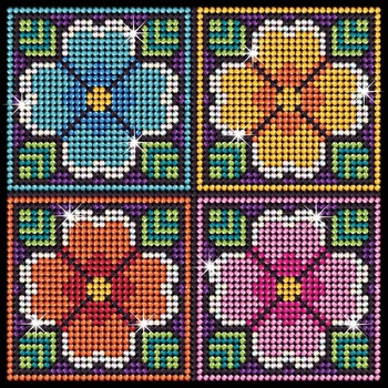 Image 1 of Sequin Art - Картина с диаманти, Цветя