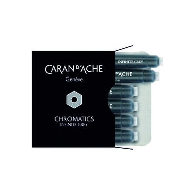 Caran D'ache Inkoustové bombičky Chromatics šedá Infinite Grey Blue 8021.005