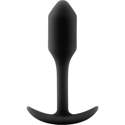 b-Vibe Snug Plug 1 - анален плъг с вътрешно тегло (55г) - черен