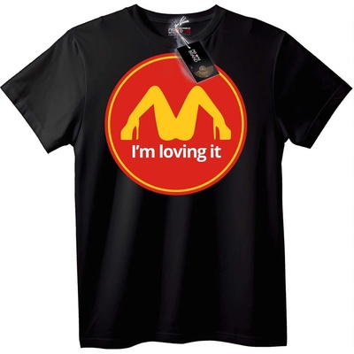NOONEBRAND Тениска McDonald's с токчета - Обичам го - 4XL, White