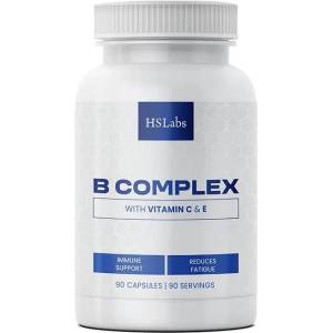 HS Labs B Complex with Vitamin C & E, 90 капсули, HS Labs (HS0655)