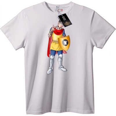 NOONEBRAND Аниме Рицар Герой Тениска - M, White