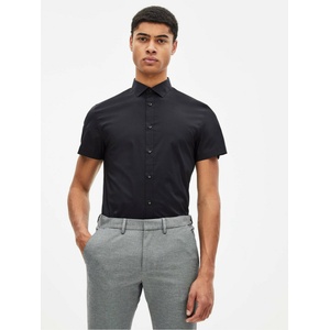 Celio Черна мъжка риза с къс ръкав Celio Daslim Celio | Cheren | МЪЖЕ | S