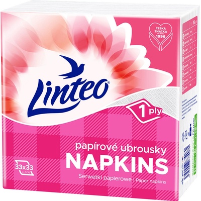 Linteo 1V bílé papírové ubrousky 100ks 33x33cm – Hledejceny.cz