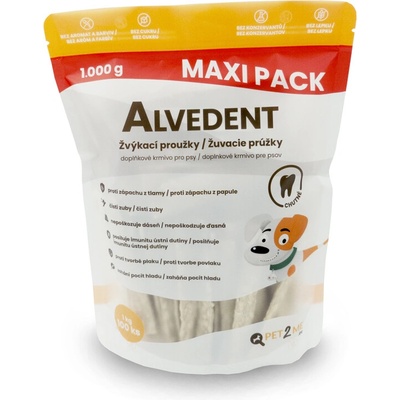 Alvedent Pet2Me žuvacie prúžky pre psov 100ks 1kg