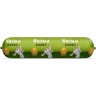 Akinu PAPKY Kuracia saláma krmivo pre psov 1 kg
