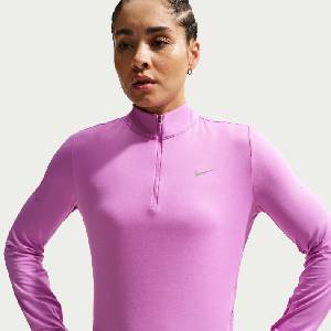 Nike Горнище с цип Nike Swift Women's 1/4-Zip Running Top - Magenta