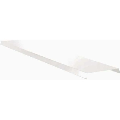 Atikový plech r.š.375mm Al Hliník 0.6mm lakovaný RAL 9010 bílá dl.2m