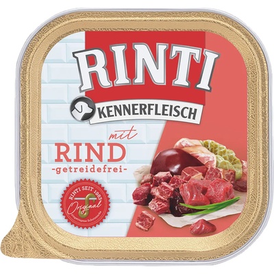 RINTI 18х300г Kennerfleisch RINTI, консервирана храна за кучета - говеждо месо