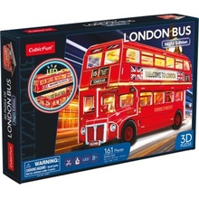 CubicFun 3D puzzle svítící Londýnský autobus 161 ks