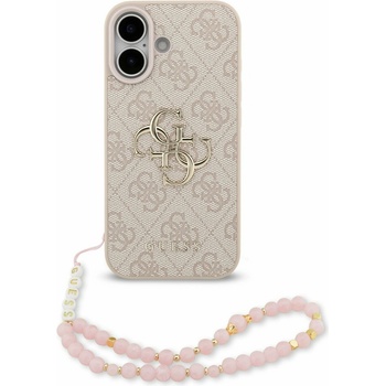 GUESS PU 4G Metal Logo Strap Задний чехол для iPhone 17 Pink Guess | Rozov | ЖЕНИ | UNI