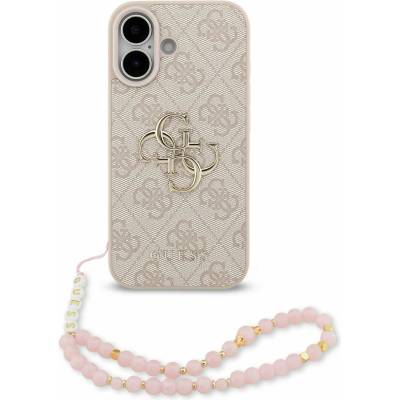 GUESS PU 4G Metal Logo Strap Задний чехол для iPhone 17 Pink Guess | Rozov | ЖЕНИ | UNI