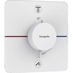 Hansgrohe ShowerSelect Comfort - Термостатичен смесител за вграждане, за 2 уреда, матово бял 15583700 (15583700)