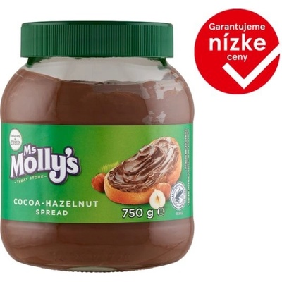Ms Molly's Kakaovo-lieskovooriešková nátierka 750 g