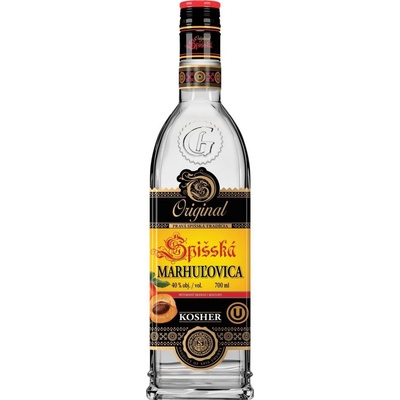 Spišská Marhuľovica Originál Kosher 40% 0,7 l (čistá fľaša)