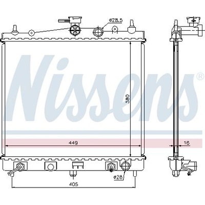 Chladič motoru NISSENS 68700A