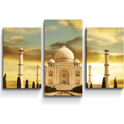 Sablio Obraz - 3-dílný Taj Mahal - 75x50 cm