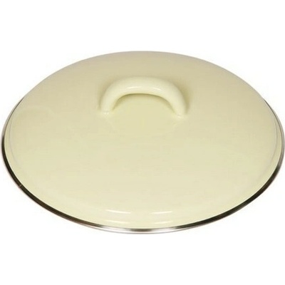 Riess Smaltovaná pokrievka 16 cm bledožltá