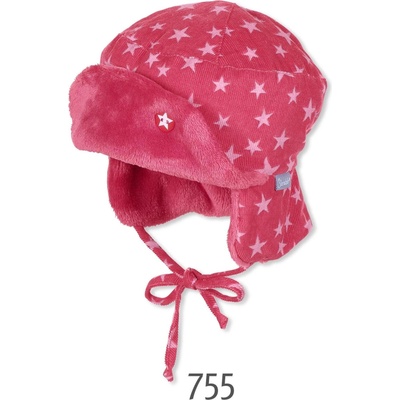 Sterntaler Зимна детска ушанка в циклама, Sterntaler