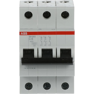 ABB АВТ. ПРЕДПАЗИТЕЛ 3p sh203-c6 (m518014)