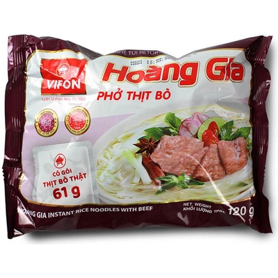 Hoang Gia Pho Bo Instantná hovädzia polievka s mäsom 18 x 120 g
